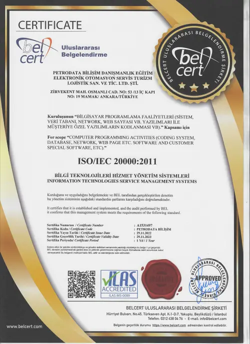ISO 20000-1 نظام إدارة خدمات تقنية المعلومات